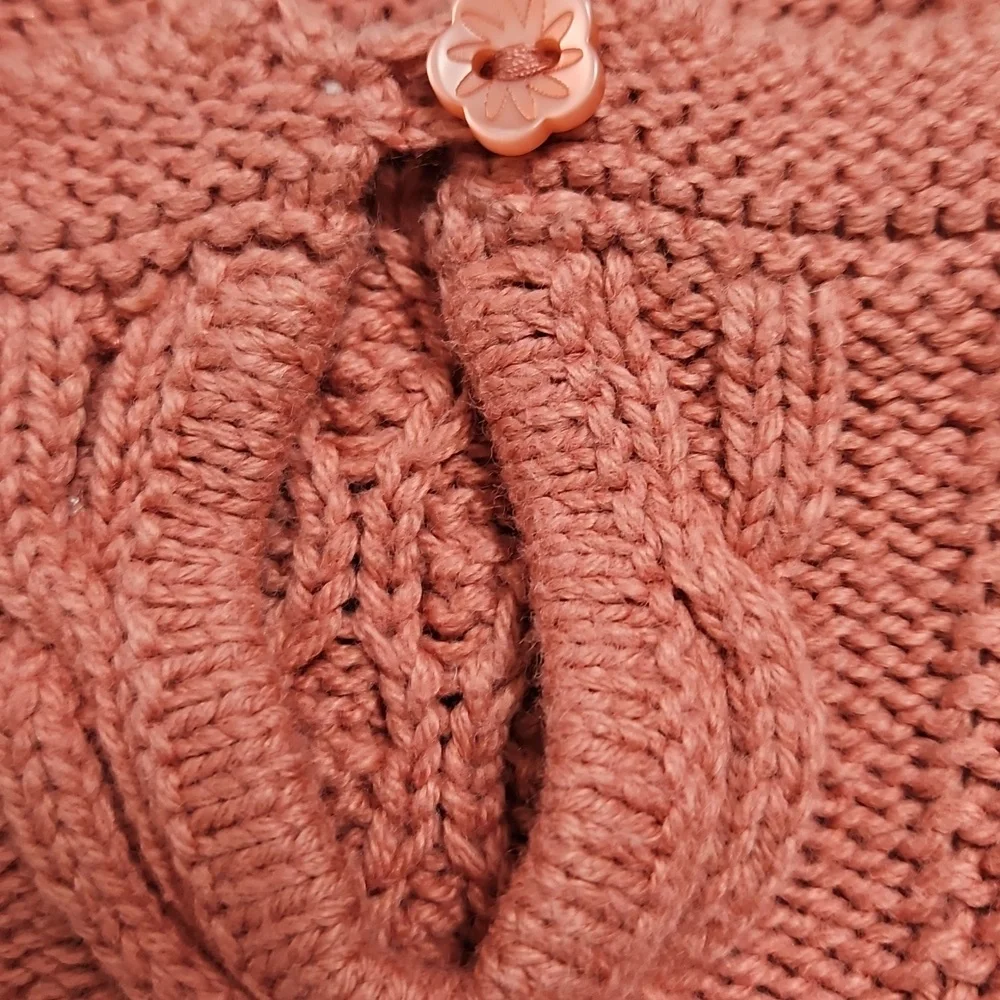 Tommy Bahama Toddler Girls Rose Pink Cable Knit Sweater Dress Size 3T